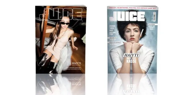 JUICE #184 mit Haiyti-Cover und JUICE-CD #140 ab dem 21.12. überall erhältlich!
