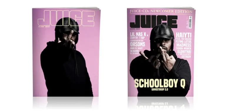 JUICE #193 mit ScHoolboy-Q-Cover und JUICE-CD #148 ab 19.06. überall erhältlich!