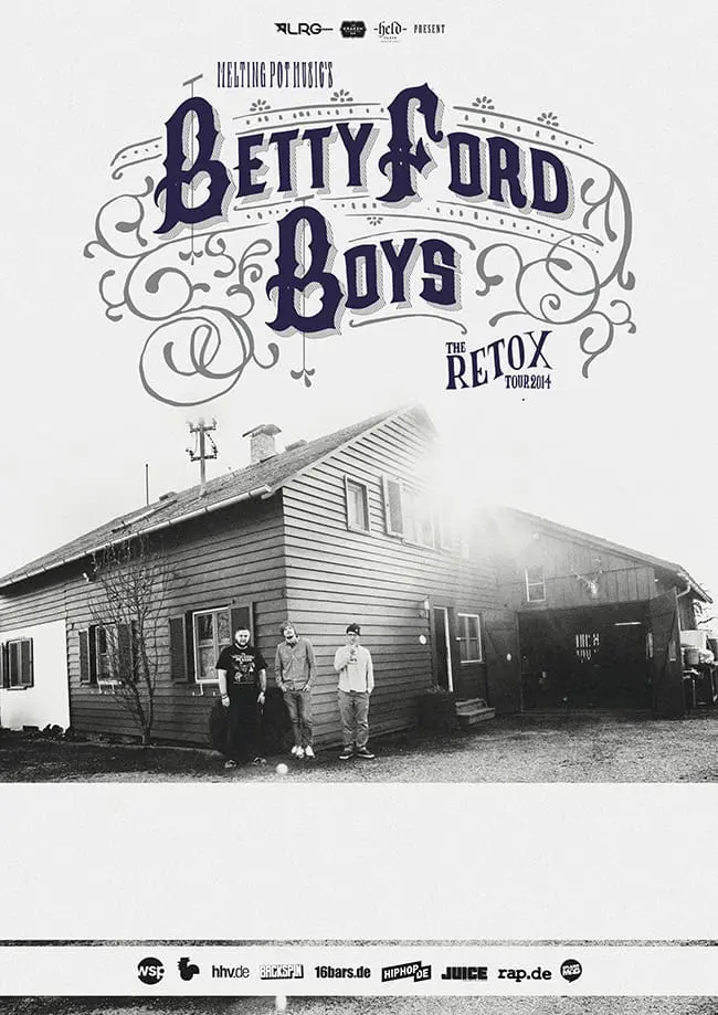 Betty Ford Boys - Retox Tour-Plakat_print