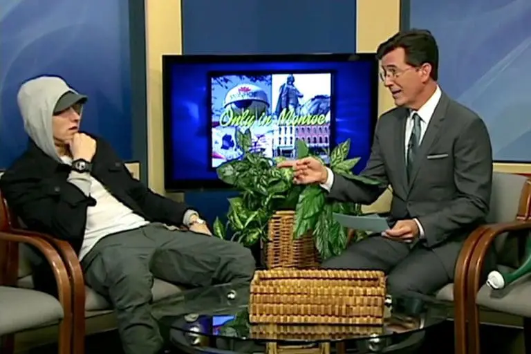 Stephen Colbert interviewt Eminem