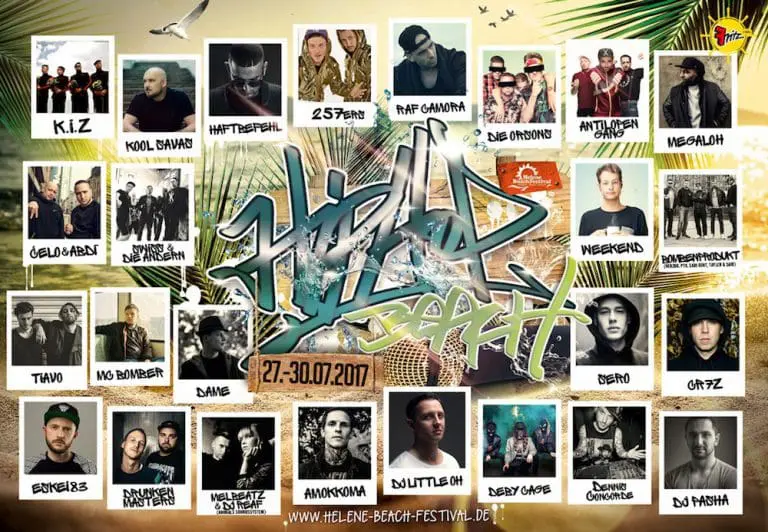 Helene Beach Festival: »HipHop Beach« dieses Jahr mit K.I.Z, Savas, Hafti u.v.m. // Verlosung