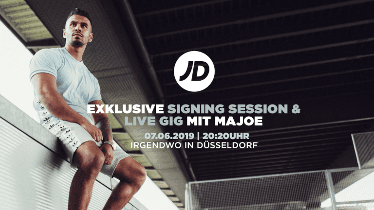 Mit JD Sports zum exklusiven Gig von Majoe // Verlosung