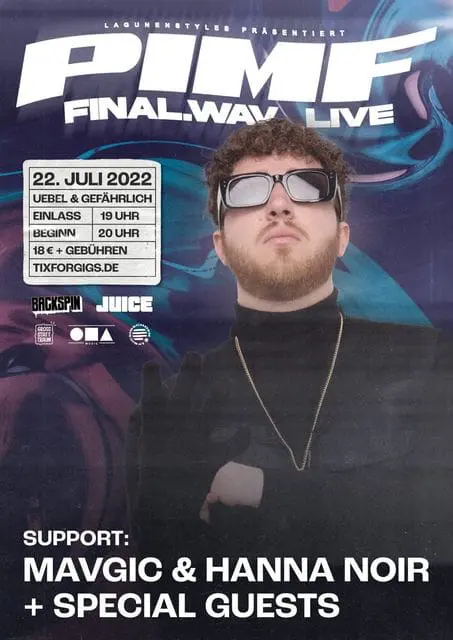 Neues Date! Pimf spielt live in Hamburg // Live