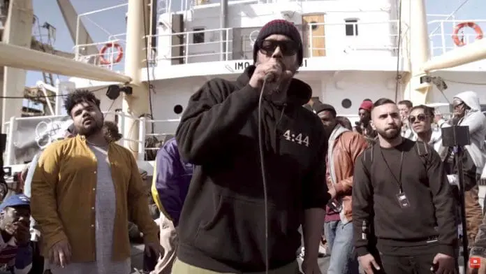 Samy Deluxe' Session auf der MS Bleichen