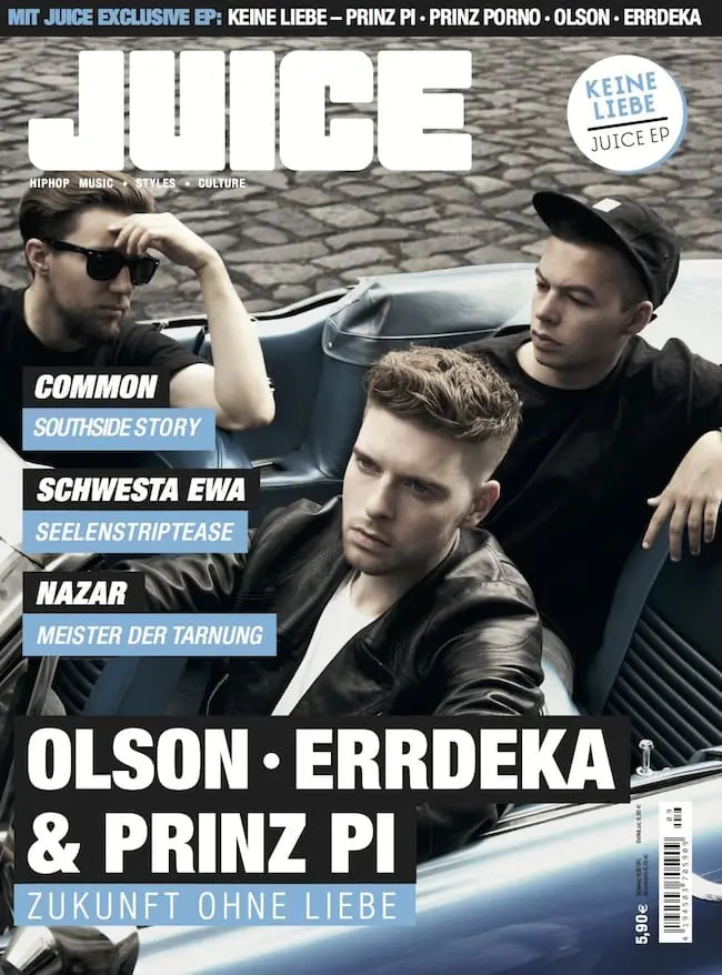 JUICE #161 mit Olson-, eRRdeKa- und Prinz-Pi-Cover und Keine Liebe Exclusive EP ab 07.08. am Kiosk
