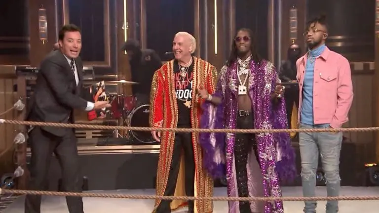 »Ric Flair Drip«: Offset & Metro Boomin steigen mit Wrestling-Legende in den Ring // Video