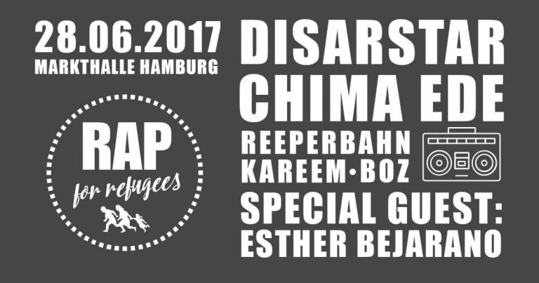 Rap For Refugees Festival mit Chima Ede, Disarstar, uvm. // LIVE