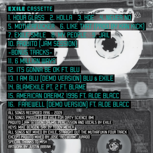 Tracklist Cassette