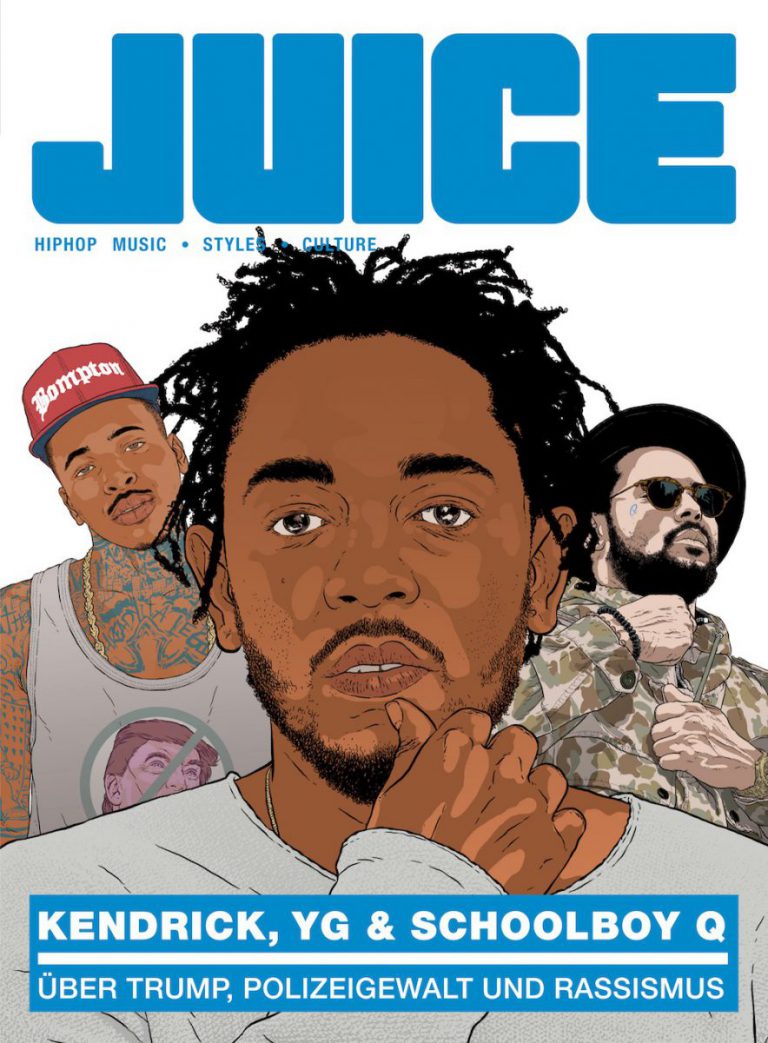 JUICE #176 mit Kendrick Lamar, Schoolboy Q und YG und JUICE-CD #133 ab dem 18.08. überall erhältlich!