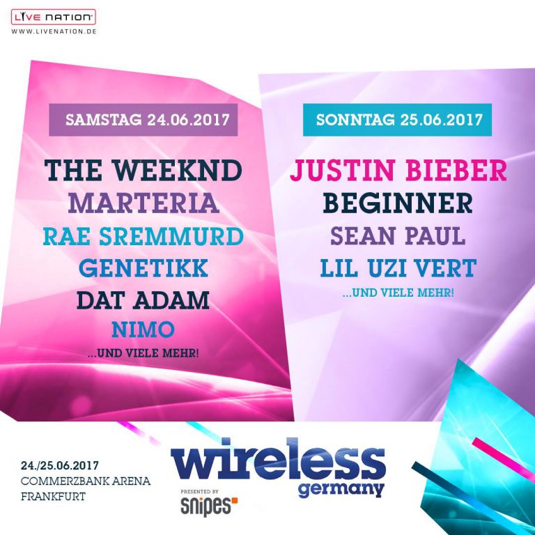 Wireless Festival 2017: Marteria, Beginner, The Weeknd, Rae Sremmurd u.v.m. bestätigt // Live